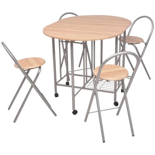 Vikbar matgrupp 5 delar MDF