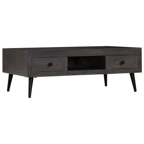 Soffbord massivt mangoträ 100x60x35 cm