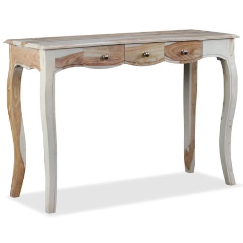 Skänk med 3 lådor massivt akasieträ 110x40x76 cm