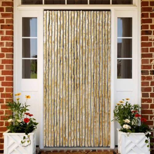 Insektsgardin beige 100x230 cm chenille