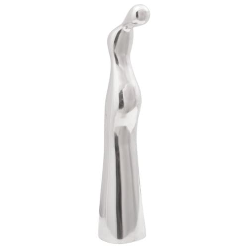Skulptur Silver 10x16x49 cm Aluminium