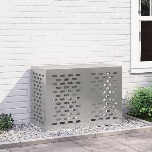 Luftkonditioneringsskydd 100x50x70 cm Rostfritt stål