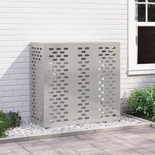 Luftkonditioneringsskydd 110x50x105 cm rostfritt stål