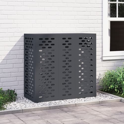 Luftkonditioneringsskydd Antracit 110x50x105 cm Stål