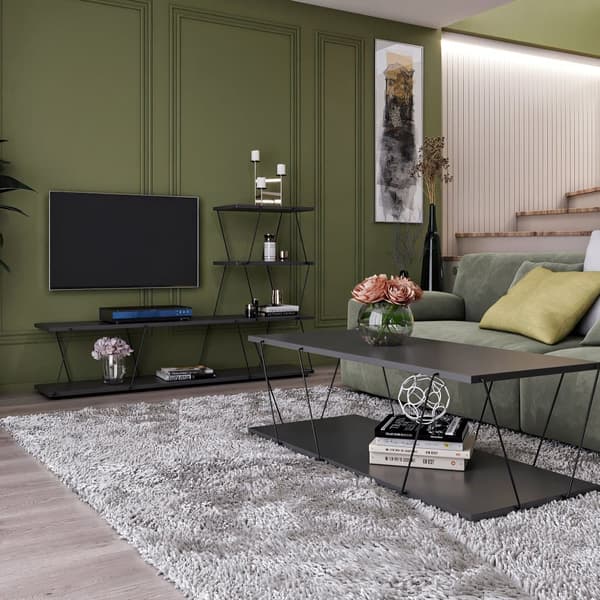 TV stativ og sofabord, Basak, 150x93x30 cm, antracit