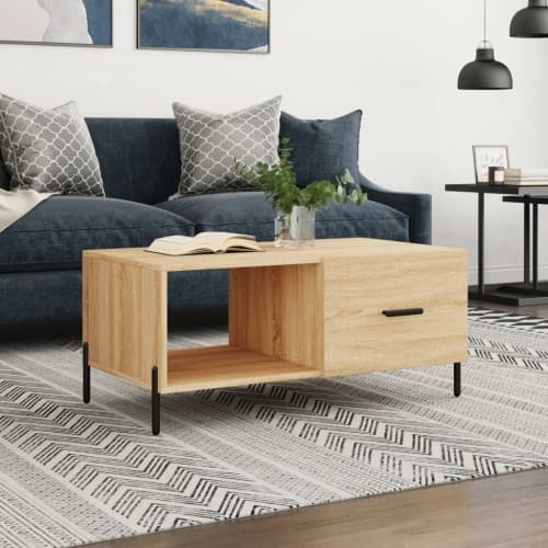 Soffbord sonoma-ek 90x50x40 cm konstruerat trä