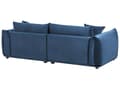 Miniatyrbillede 6 af 11: Sofasæt Mørkeblå Velour 5 Sofagruppe Moderne Sofarrangement med Lænestole Blød Møbelgruppe Design