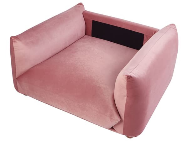 Sofasæt Lyserød Velour 5 Sofagruppe Moderne Sofarrangement med Lænestole Blød Møbelgruppe Design