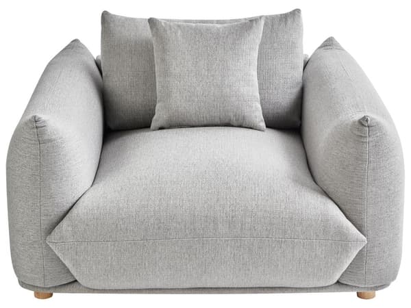 Sofasæt Grå Polyester 5 Sofagruppe Moderne Sofarrangement med Lænestole Blød Møbelgruppe Design