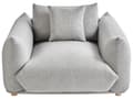 Miniatyrbillede 8 af 11: Sofasæt Grå Polyester 5 Sofagruppe Moderne Sofarrangement med Lænestole Blød Møbelgruppe Design