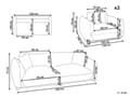 Miniatyrbillede 3 af 11: Sofasæt Taupe Velour 5 Sofagruppe Moderne Sofarrangement med Lænestole Blød Møbelgruppe Design