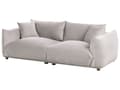 Miniatyrbillede 4 af 11: Sofasæt Taupe Velour 5 Sofagruppe Moderne Sofarrangement med Lænestole Blød Møbelgruppe Design