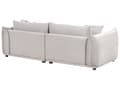 Miniatyrbillede 6 af 11: Sofasæt Taupe Velour 5 Sofagruppe Moderne Sofarrangement med Lænestole Blød Møbelgruppe Design