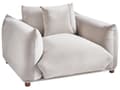 Miniatyrbillede 7 af 11: Sofasæt Taupe Velour 5 Sofagruppe Moderne Sofarrangement med Lænestole Blød Møbelgruppe Design