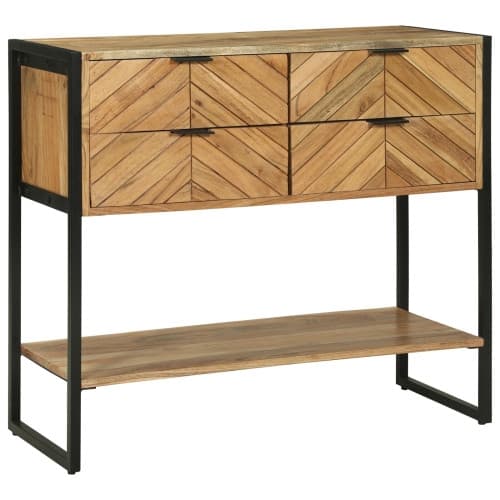 Konsolbord 90x35x80 cm Massivt Trä Akacia