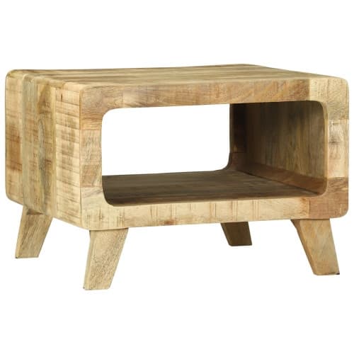 Kaffeebord 50x50x35 cm Massivt Grovt Mangoträ