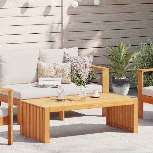 Trädgård Kaffe Bord 110x55x35 cm Solid Trä Acacia