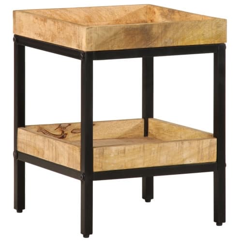 Sidobord 35x35x45 cm Solid Wood Rough Mango