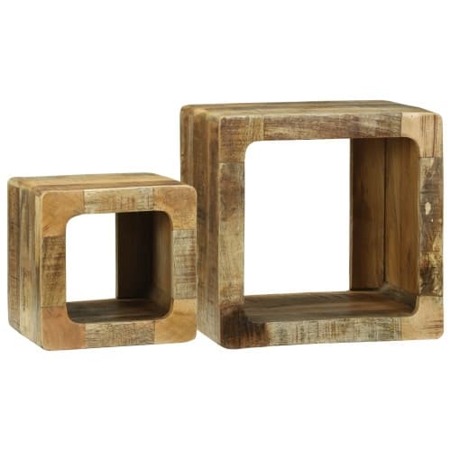 TV Enhet 36x36x30 cm Massivt Trä Mangoträ