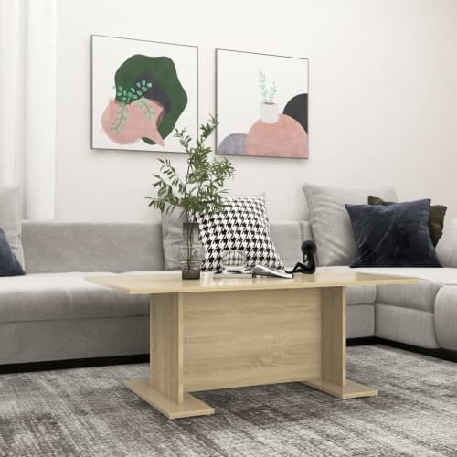 Soffbord sonoma-ek 103,5x60x40 cm konstruerat trä