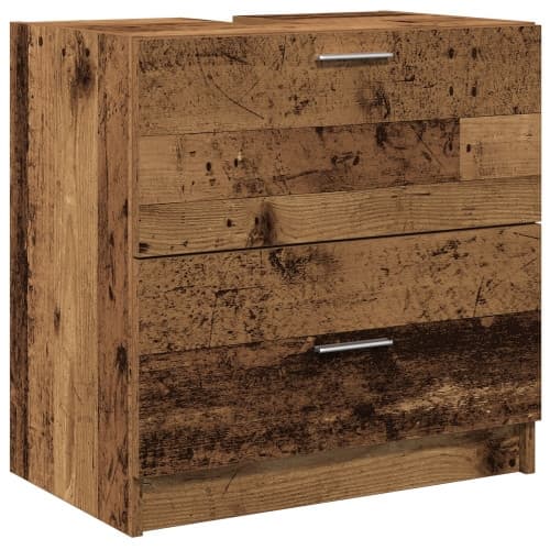 Sink Cabinet Gammalt Trä 59x37x59 cm Konstruerat Trä