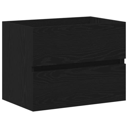 handfatsskåp svart ek 60x38,5x45 cm konstruerat trä