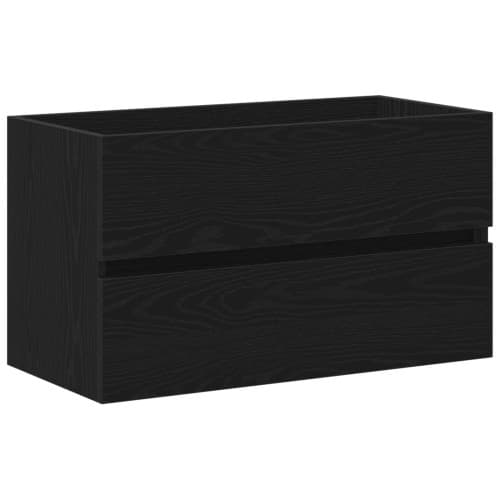 Sinkåp Svart ek 80x38.5x45 cm Konstruerat trä