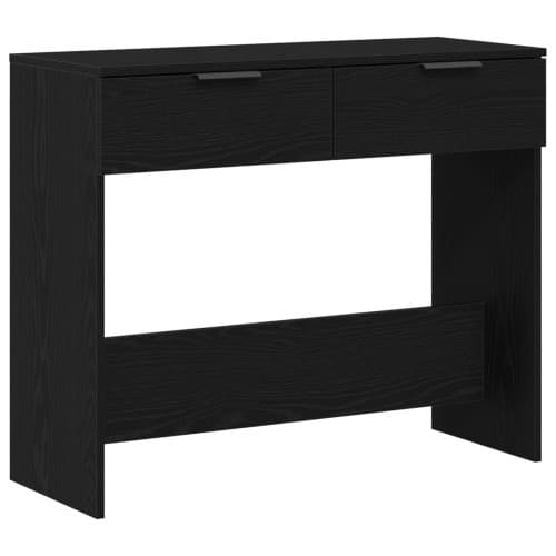Konsolbord svart ek 90x36x75 cm konstruerat trä