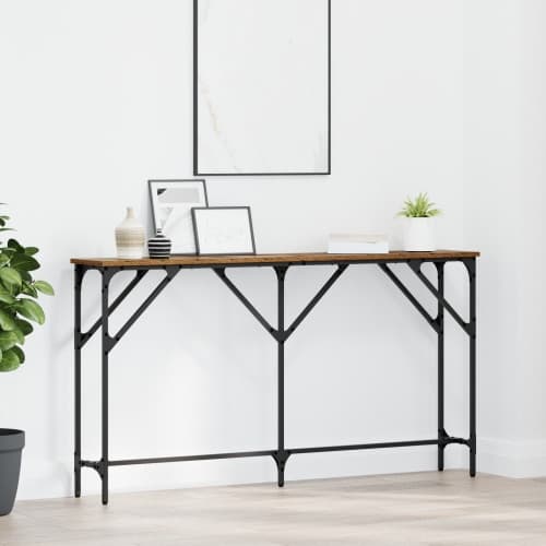Konsolbord Gamla Trä 140x23x75 cm Ingenjörsmaterial