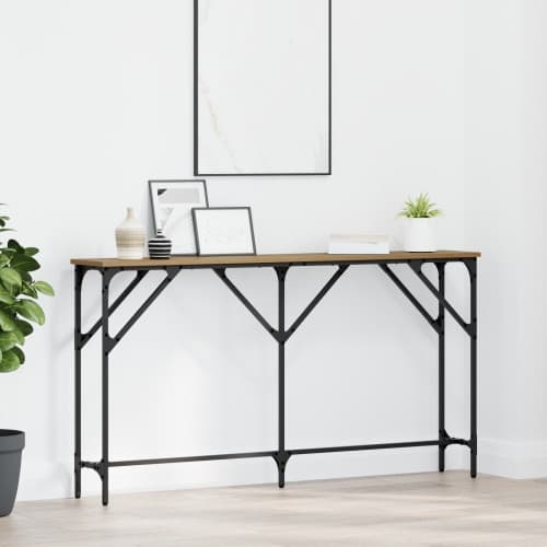 Konsolbord Artisan Ek 140x23x75 cm Konstruerat Trä