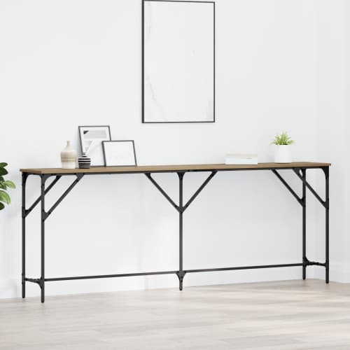 Konsolbord Artisan Ek 200x29x75 cm Konstruerat trä