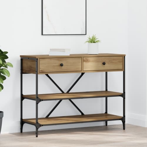 Konsolbord Artisan ek 100x34.5x75 cm Konstruerat trä