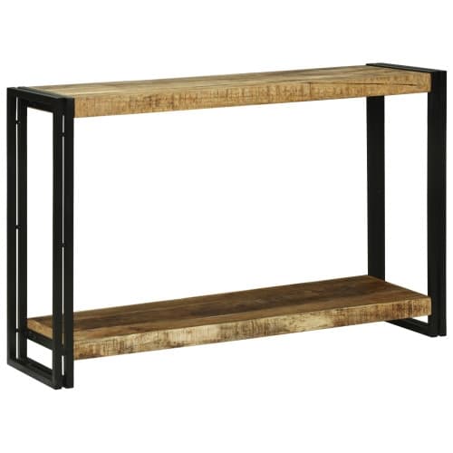 Konsolbord 120x33x75 cm Massivt Grovt Trä Mangoträ