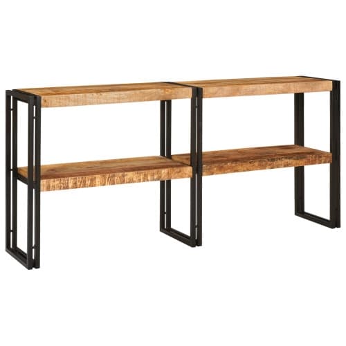 Konsolbord 160x33x75 cm Solid Grov Trä Mangoträ