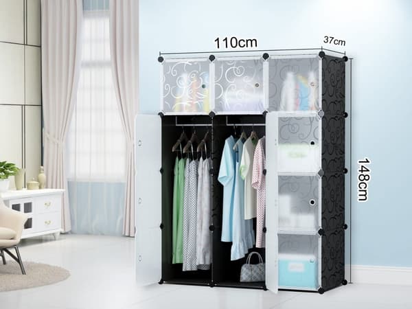 Modulær garderobe 12x