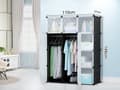 Miniatyrbillede 2 af 3: Modulær garderobe 12x