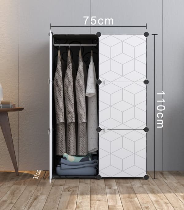 Modulær garderobe 6x