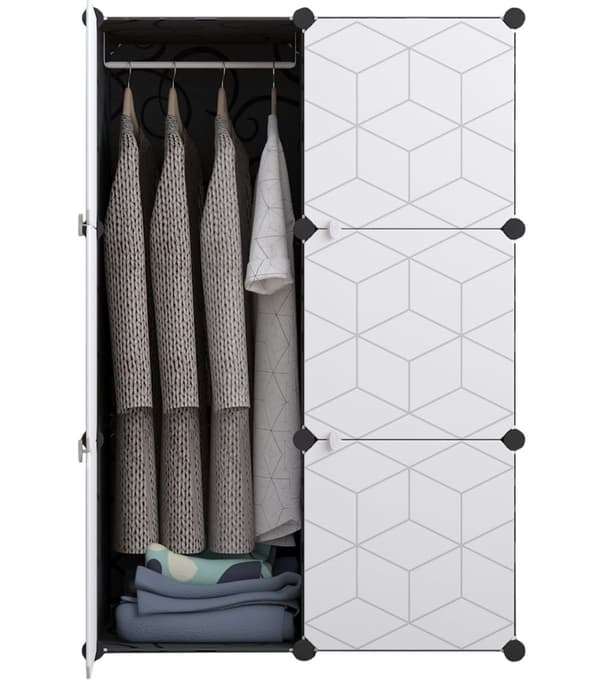 Modulær garderobe 6x