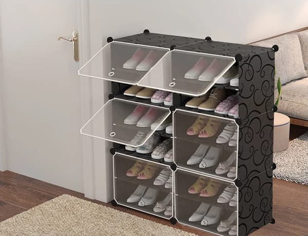 12-tasoinen modulaarinen kenkäkaappi