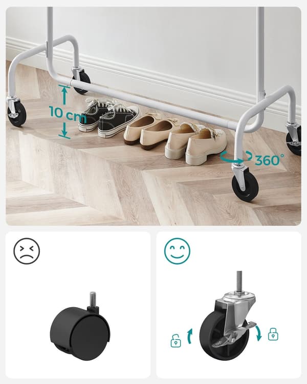 Tøjbøjle på hjul - HSR011W01V1