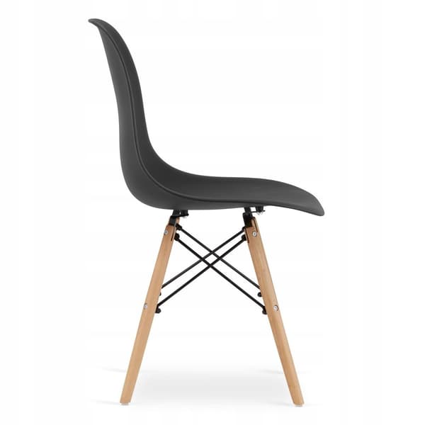 ADRIA rektangulärt bordsset 120x80 vit + 6 OSAKA svarta stolar