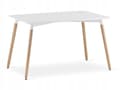 Miniatyrbild 10 av 10: ADRIA 120x80 vit rektangulär bordsgrupp + 4 MARK vita stolar