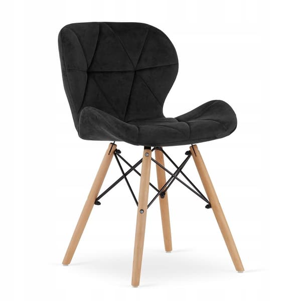 ADRIA rektangulärt bordsset 120x80 vit + 4 LAGO svarta stolar
