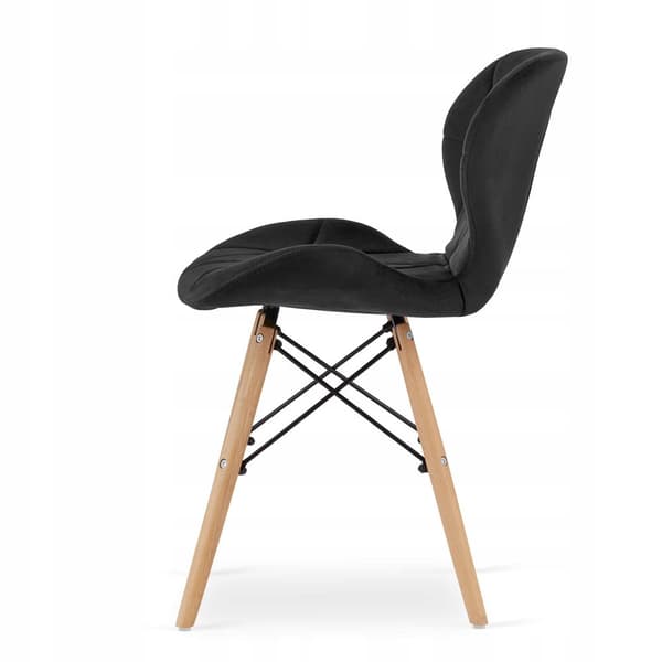 ADRIA rektangulärt bordsset 120x80 vit + 4 LAGO svarta stolar