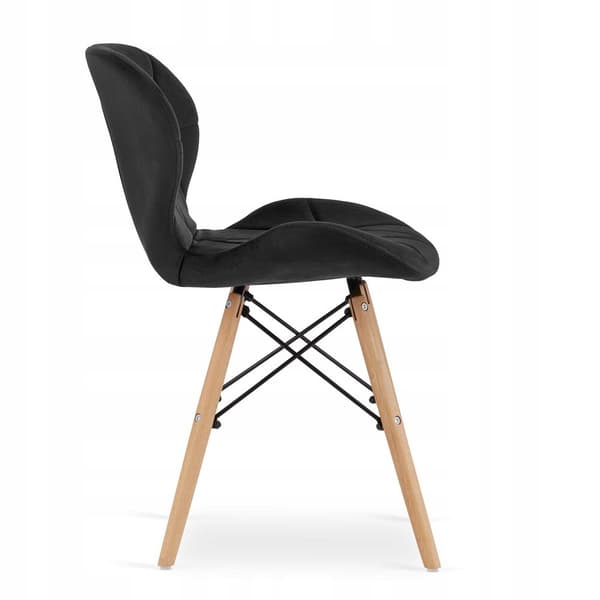 ADRIA rektangulärt bordsset 120x80 vit + 4 LAGO svarta stolar
