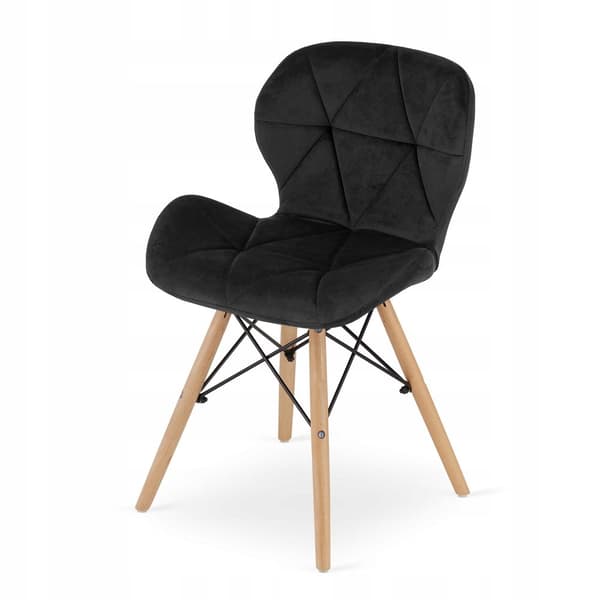 ADRIA rektangulärt bordsset 120x80 vit + 4 LAGO svarta stolar