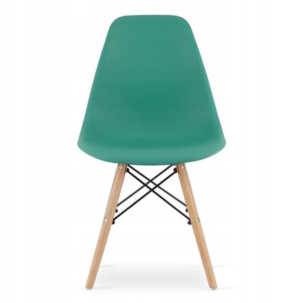 ADRIA rektangulärt bordsset 120x80 vit + 4 OSAKA gröna stolar
