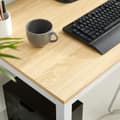 Miniatyrbild 7 av 10: TESSA rektangulärt bordsset 120x60 ek + 4 OSAKA svarta stolar