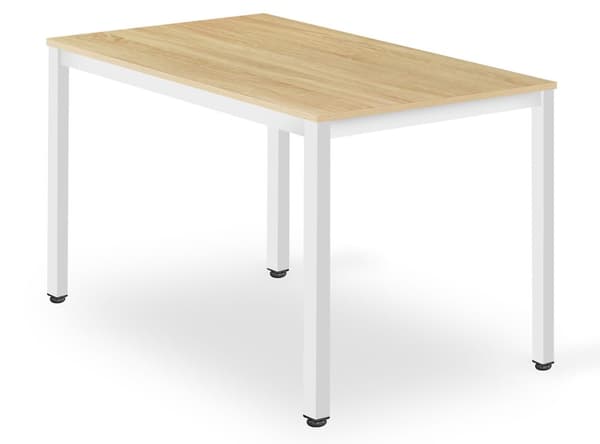 TESSA rektangulärt bordsset 120x60 ek + 4 OSAKA svarta stolar