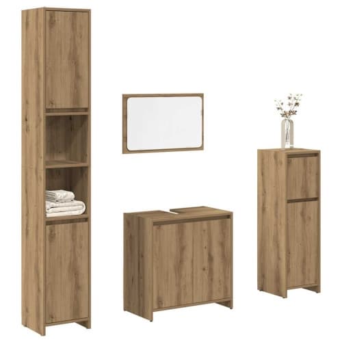 Badrumsmöbler set 4 delar artisan ek konstruerat trä